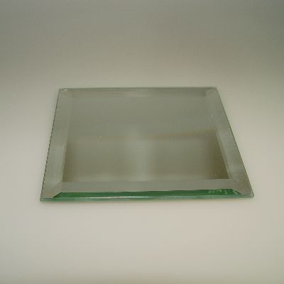 Spiegel quadratisch 6x6 cm, Facettenschliff