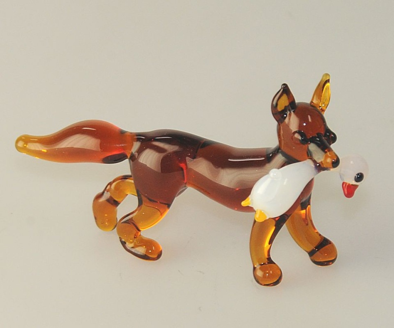 Fuchs mit Gans, klein