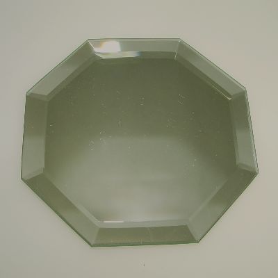 Spiegel 8-eckig 10 cm, Facettenschliff