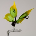 Orchideenstab 'Schmetterling', gelb-gr&uuml;n