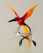 Orchideenstab ' Wunders&uuml;lfe ', rubinrot, orange, schwarz