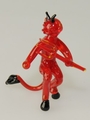 Teufel klein mit Gabel, rot