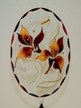 Fensterbild 6010  Orchidee schokoladenbraun, satiniert