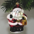 Weihnachtsmann, mittel m. Laterne u. Rute,