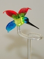 Orchideenstab  kleiner Kolibri, gr&uuml;n,rot,blau