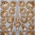 WEIHNACHTSSCHMUCK - Baumschmuck - eischamp. Kettenmuster