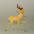 Hirsch klein, beige, hohlgeblasen