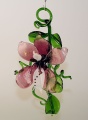 Orchidee zum H&auml;ngen, rot-wei&szlig;  -NEU-