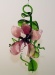 Orchidee zum H&auml;ngen, rot-wei&szlig;  -NEU-