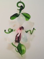 Orchidee zum H&auml;ngen, rot-orange-gelb    -NEU-