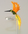 Orchideenstab 'Kolibri',  gr&uuml;n-gelb/orange,  -Neu-