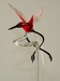 Orchideenstab ' Wunders&uuml;lfe ', rubinrot,rose,schwarz