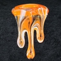 Kantenhocker Klarglas, orange, wei&szlig;  -NEU-