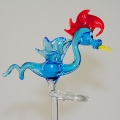 Orchideenstab Drachen , blau-rot