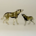 Wolf mit Jungwolf