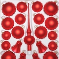 WEIHNACHTSSCHMUCK - Baumschmuck - rot matt Uni