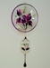 Glaslinse, mit LM &Oslash; 60 mm und Tropfen, Orchidee flieder