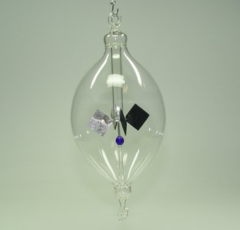 Lichtmühle Solar Radiometer 60mm klar/lila mit Bügel Lichtmühlen von GlasXpert