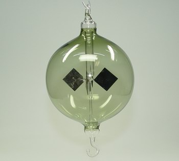 Lichtmühle Radiometer hängend 80mm gelb mit Tropfen Lichtmühlen von GlasXpert 