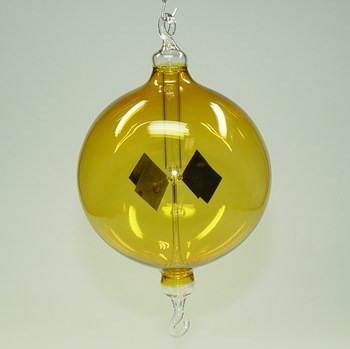 Lichtmühle Solar Radiometer stehend 80mm gelb Lichtmühlen von GlasXpert 