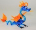 Drachen stehend, blau-orange     -NEU-