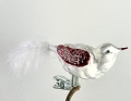 gro&szlig;er Vogel eiswei&szlig;/dunkelrot