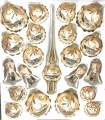 Glanzvolle Bl&auml;tterpoesie in champagnergold, Kupferglimmer