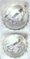 Kugeln 10 cm, Eiswei&szlig; Silberschweif
