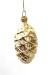 Tannenzapfen, glanzgold, bestreut