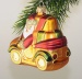 Weihnachtsmann im Auto,  mundgeblasen und handgemalt  -NEU-