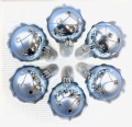 Eisblau Silber W&uuml;rfelmuster