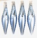Eisblau Silber Würfelmuster
