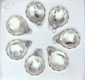 Kugeln 4 cm, Eiswei&szlig; Silberschweif