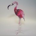 Flamingo Kopf nach unten, rosalin Klarglas