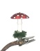 Fliegenpilz mit flachem Hut auf Clip