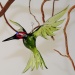 Kolibri zum Hängen, groß, grün