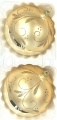 Glanzvolle Bl&auml;tterpoesie in Champagnergold Goldglimmer