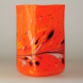 Kastenvase Granulat orange