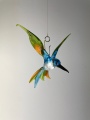 Kolibri hängend, türkis/orange/grün