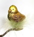 Vogel auf Clip grün braun