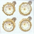 Reflexkugeln 6 cm, Eislack champagner