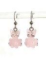Ohrringe Katze rosa