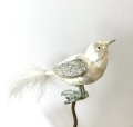 großer Vogel eisweiß mit Feder