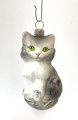 Katze wei&szlig; grau schwarz