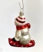 Schneemann auf Snowboard