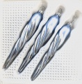 Eisblau Silber W&uuml;rfelmuster