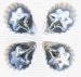 Eisblau Silber Würfelmuster
