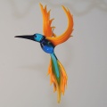 Kolibri hängend aquablau/orange