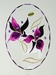 Fensterbild 6002 mit LM u.Tropfen Orchidee dunkelviolett
