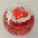 Traum-Glas-Kugel  rotes Herz